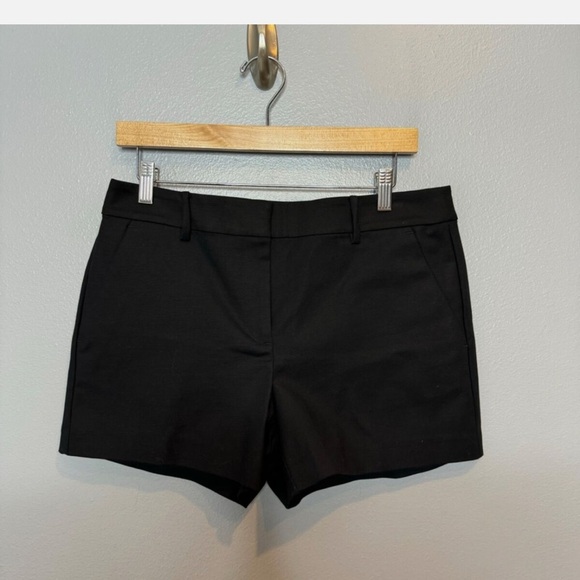 LOFT Black Tailored Bermuda Shorts Cotton Blend - Picture 1 of 4